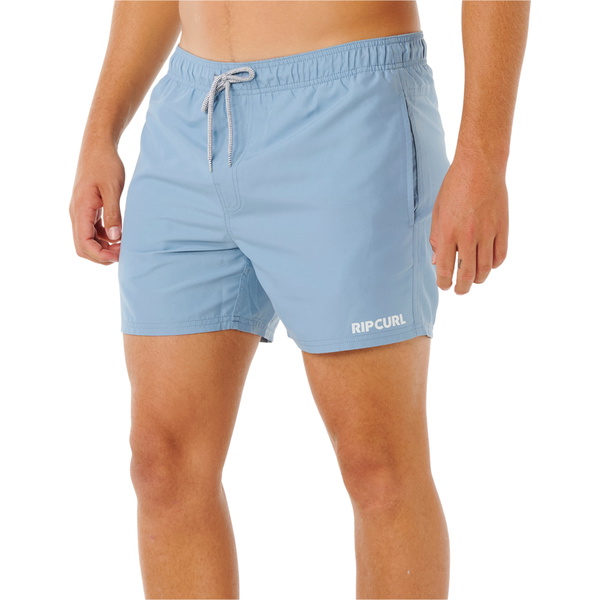 2026 Rip Curl Streamline Offset Volley Boardshorts Til Mænd 0EQMBO - Faded Denim